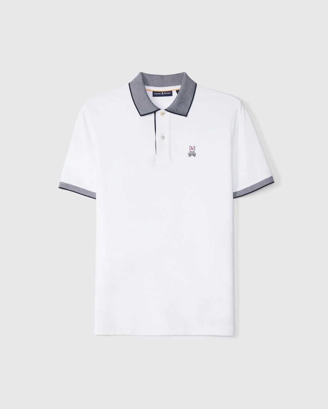 Polos Psycho Bunny Southport Pique Polo Shirt Blanche Homme | CCM-77389856